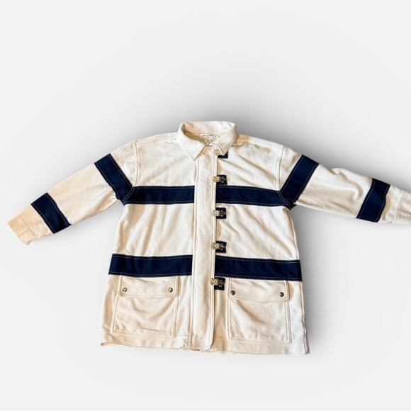 Jones New York Jackets & Blazers - Jones New York Kids Cream and Black Raincoat